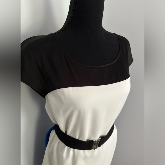 Express Belted Color Block Dress Size S - Picture 2 of 6